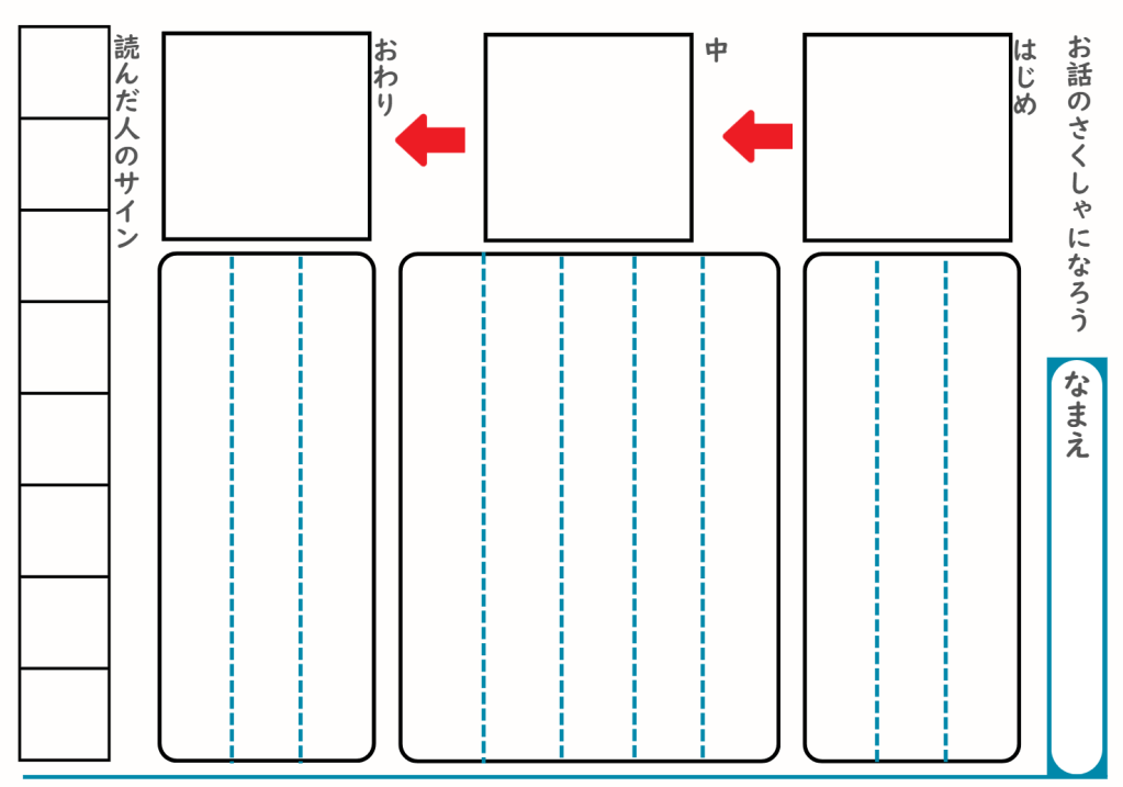 国語　物語づくり用プリント